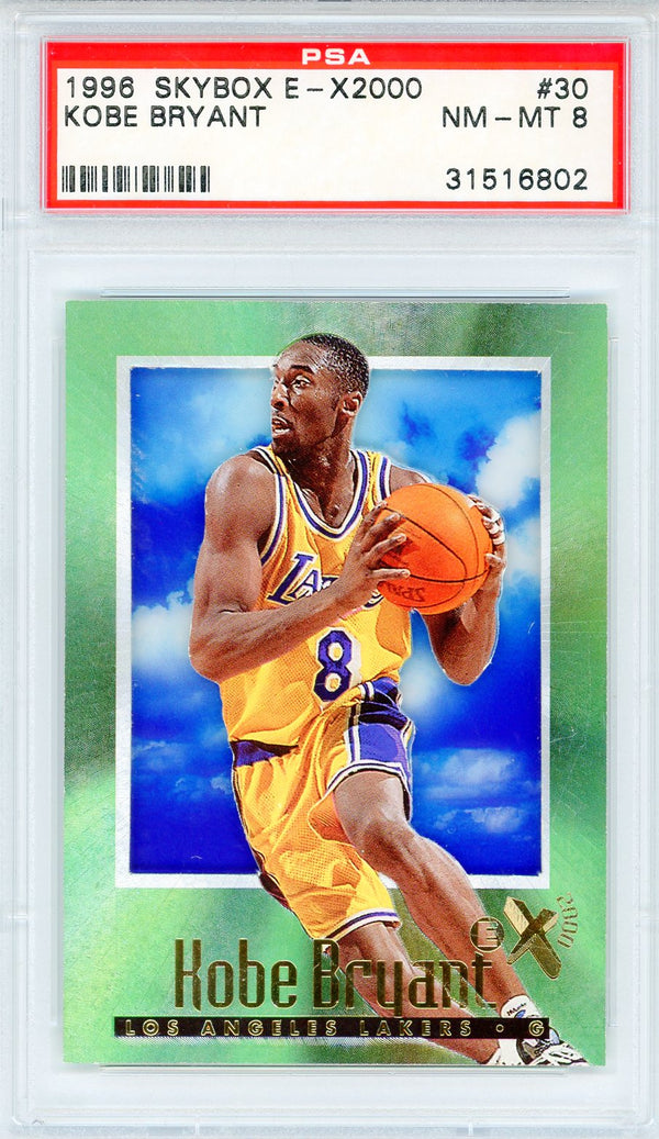 Kobe Bryant 1996 Skybox E-X2000 Card #30 (PSA NM-MT 8) | Hollywood