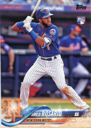Amed Rosario 2018 Topps Series 1 Rookie Card