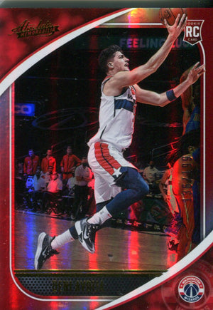 Deni Avdija 2020 Panini Absolute Red Rookie Card 136/199 #99