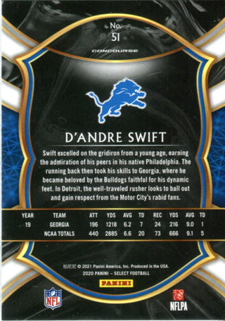 D'Andre Swift 2020 Select Rookie Card