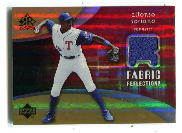 Alfonso Soriano 2005 Upper Deck Fabric Reflections #FRAS Jersey Card