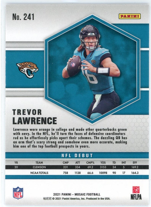 Trevor Lawrence 2021 Panini Mosaic NFL Debut Rookie Card #241
