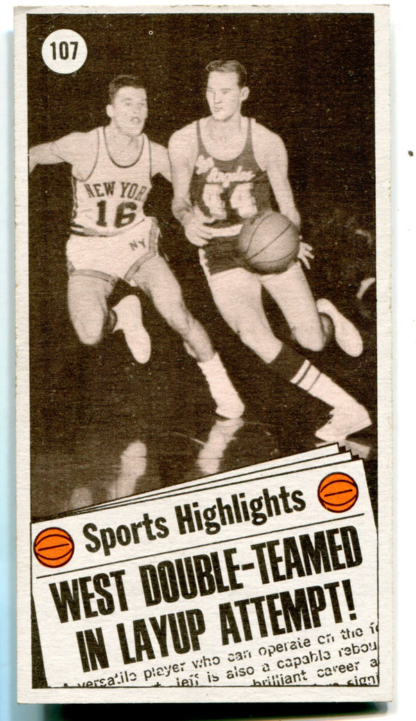 Jerry West 1970-71 NBA West Card #107