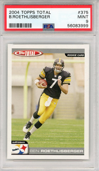 Ben Roethlisberger 2004 Topps Total Rookie Card #375 (PSA)