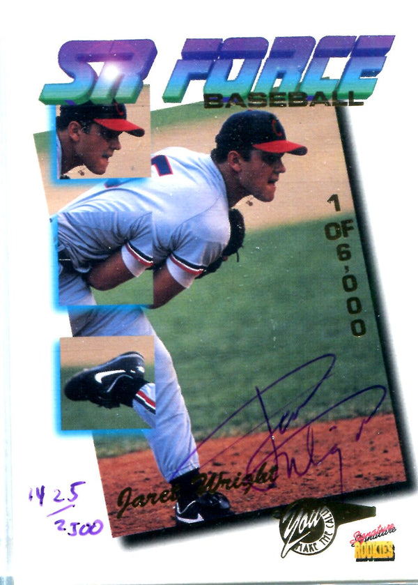 Jaret Wright 1995 Signature Rookies Sky Force Autographed Card #1425/2500