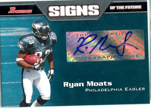 Ryan Moats 2005 Bowman Autographed Card