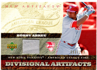 Bobby Abreu Upper Deck Divisional Artifacts Jersey Card 093/199