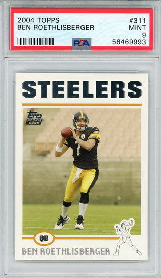 Ben Roethlisberger 2004 Topps Rookie Card #311 (PSA)