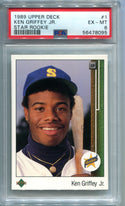 Ken Griffey Jr. 1989 Upper Deck #1 PSA EX-MT 6 Card