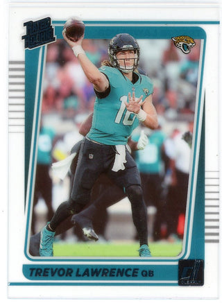 Trevor Lawrence 2021 Panini Clearly Donruss Rated Rookie Card #51