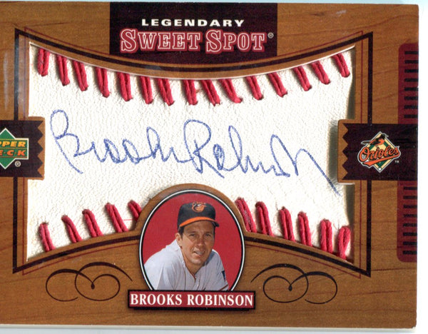 Brooks Robinson 2002 Legendary Sweet Spots Autographed Card