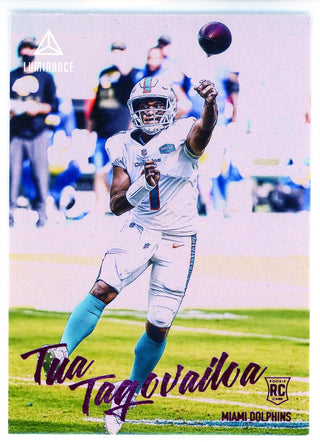 Tua Tagovailoa 2020 Panini Chronicles Luminance Rookie Card #202