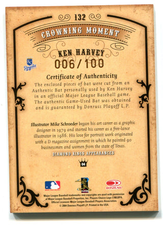 Ken Harvey 2004 Donruss Playoff #132 Crowning Moment Card /100