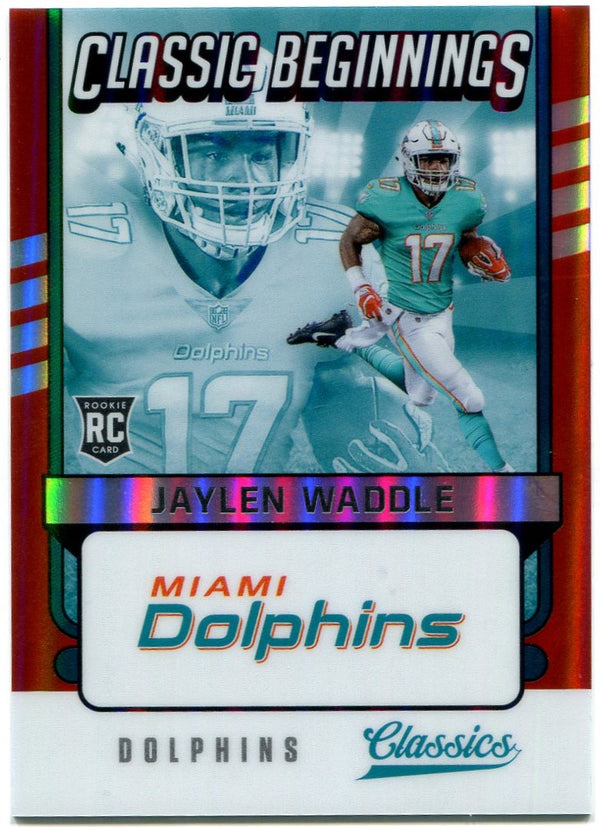 Jaylen Waddle Panini Classics Classic Beginning Rookie 05/50
