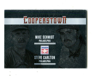 Mike Schmidt/Steve Carlton 2015 Etched in Cooperstown #29 Card