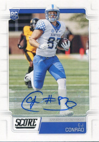 C.J. Conrad Autographed 2019 Score Rookie Card