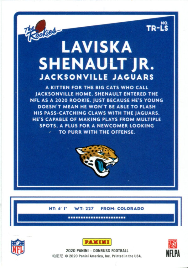 Laviska Shenault Jr 2020 Donruss The Rookies Card