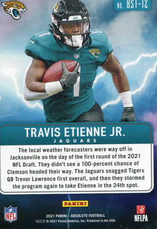 Travis Etienne 2021 Panini Absolute Rookie Card