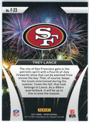 Trey Lance 2021 Panini Prizm Fireworks Card #F-23