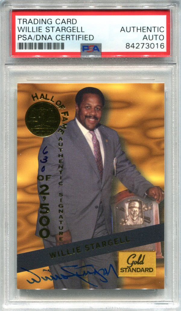 Willie Stargell Autographed 1994 Signature Series Gold Standard Card (PSA)