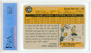 Carl Yastrzemski 1960 Topps Rookie Card #148 (PSA NM 7)
