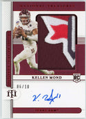 Kellen Mond Autographed 2021 Panini National treasures Collegiate Rookie Jersey Card