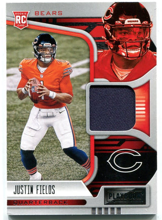 Justin Fields 2021 Panini Playbook Rookie Jersey Card