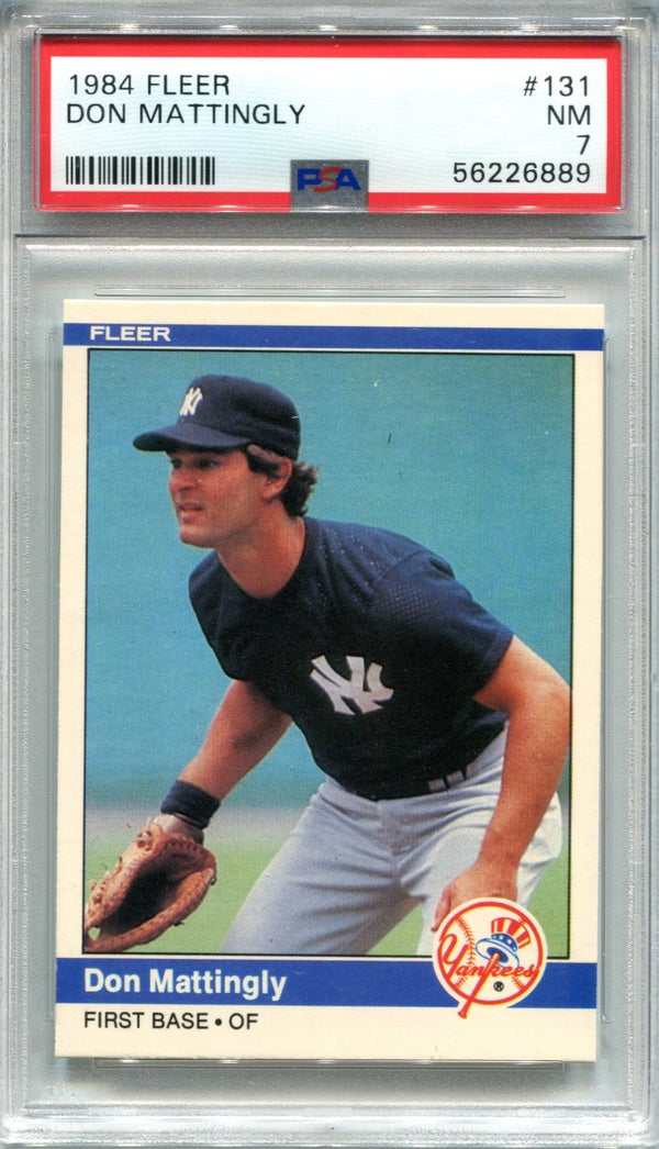 Don Mattingly 1984 Fleer #131 PSA NM 7 Card