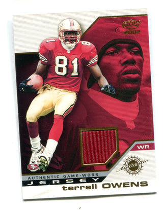 Terrell Owens 2002 Pacific Trading Cards #42 Jersey Card