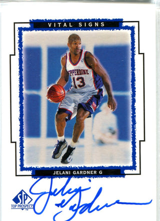 Jelani Gardner 1999 Upper Deck SP Top Prospects Vital Signs Autographed Card