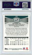 Nick Foles 2012 Topps Chrome Refractor Rookie Card #153 (PSA)