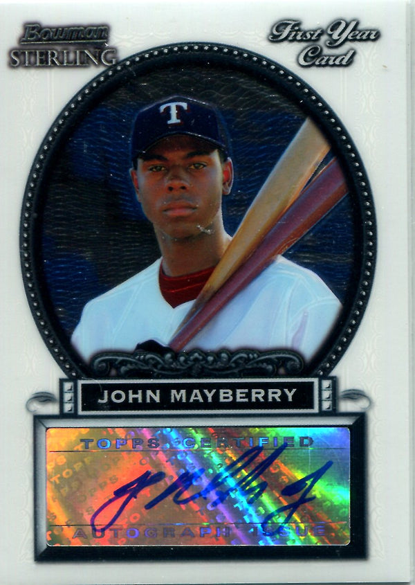 John Mayberry 2005 Bowman Sterling Autographed Rookie Card