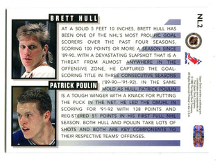 Brett Hull/ Patrick Poulin Upper Deck Next Line #NL2 Card