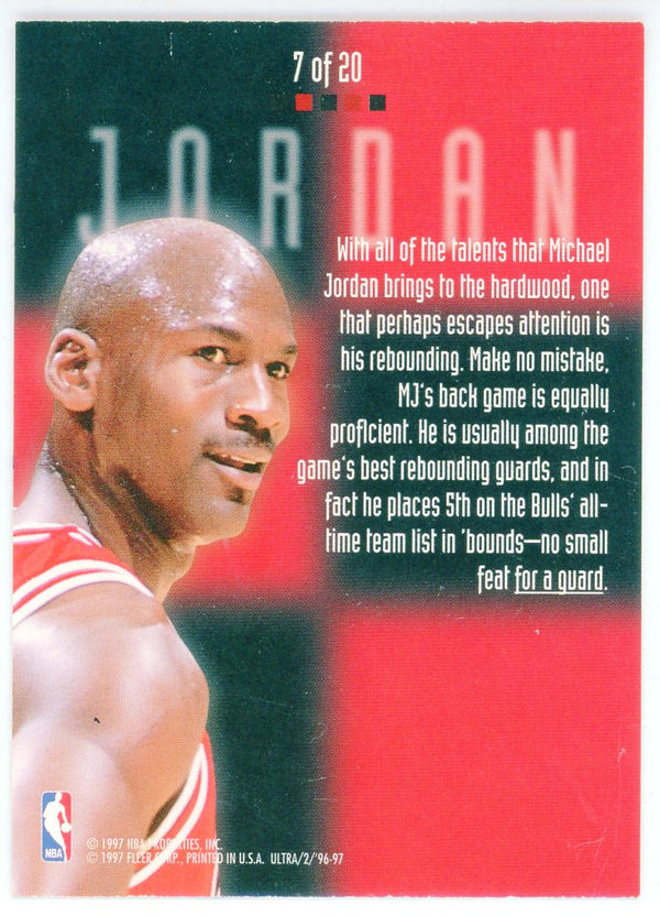 Michael Jordan 1996-97 Fleer Ultra Board Game Card #7