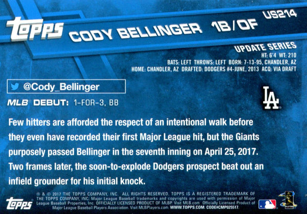 Cody Bellinger 2017 Topps Rookie Card