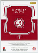 DeVonta Smith Autographed 2021 Panini National Treasures Collegiate Rookie Jersey Card