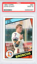 John Elway 1984 Topps Card #63 (PSA Mint 9)