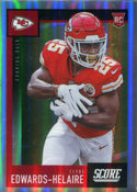 Clyde Edwards Helaire 2020 Panini Chronicles Score Silver Rookie Card #445