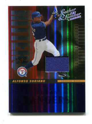 Alfonso Soriano 2004 Fleer #TDH-AS Game-Worn Jersey Card