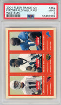 Larry Fitzgerald, Reggie Williams and Roy Williams 2004 Fleer Tradition Rookie Card #352 (PSA)