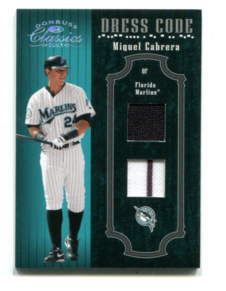 Miguel Cabrera 2001 Bowman Chrome Error Unsigned Rookie Card