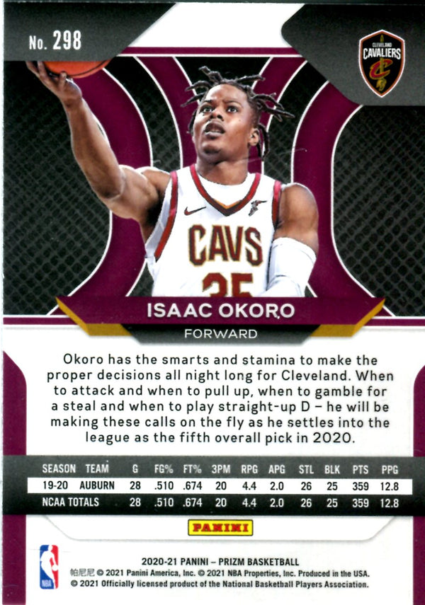 Isaac Okoro 2020 Prizm Rookie Card