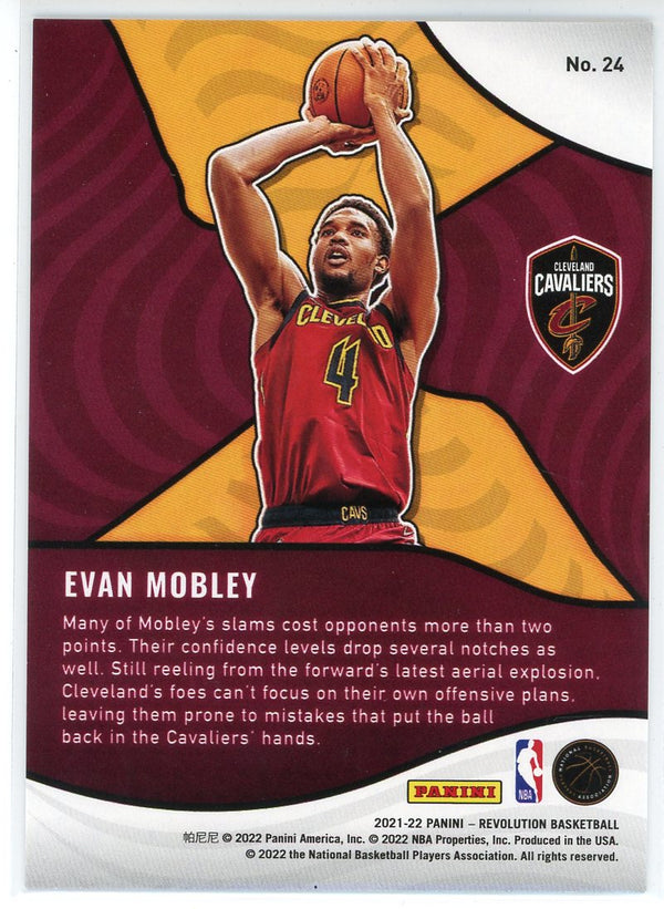 Evan Mobley 2021-22 Panini Revolution Shock Wave Rookie Card #24