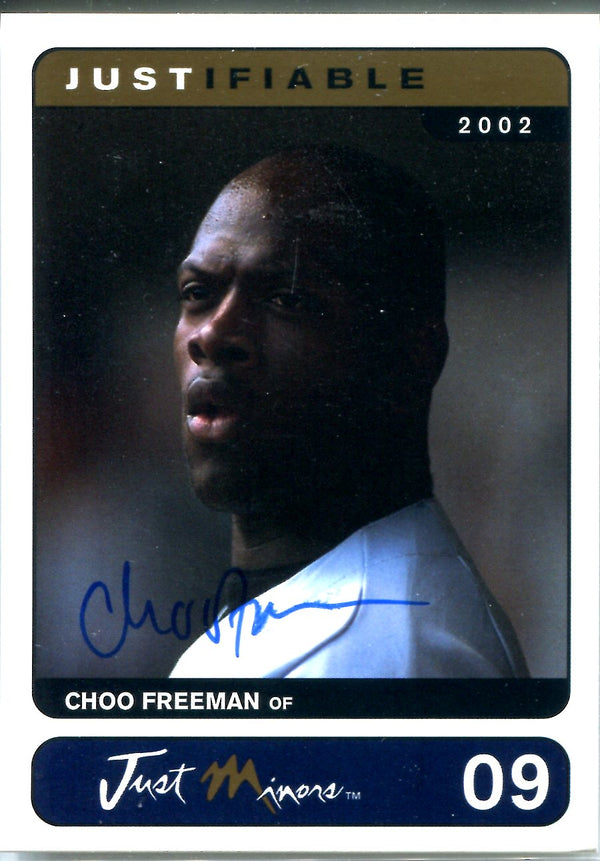 Choo Freeman 2002 Just Minors Autographed Card #43/400
