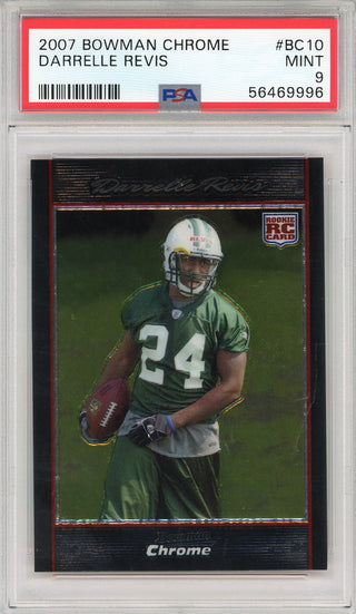 Darrelle Revis 2007 Bowman Chrome Rookie Card #BC10 (PSA)