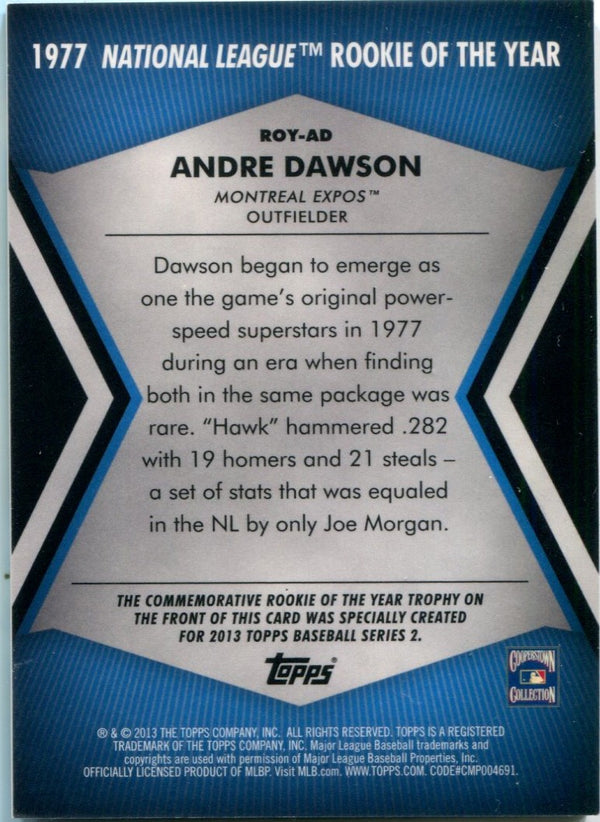 Andre Dawson 2013 Topps #ROYAD Card