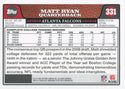 Matt Ryan 2008 Topps Rookie Card