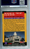 Morris "Red" Badgro 1991 Pro Football HOF Autographed Football Card (PSA)