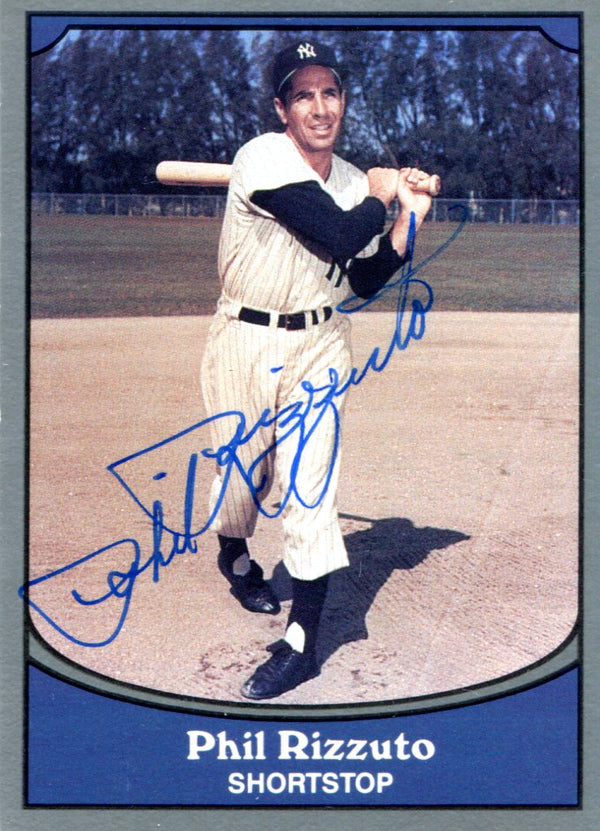 Phil Rizzuto Autographed 1990 Pacific Card