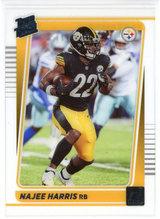 Najee Harris 2021 Panini Clearly Donruss Rookie Card #60